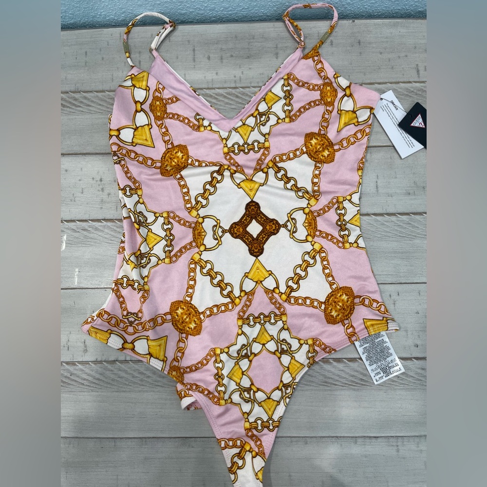 Pink guess bodysuit